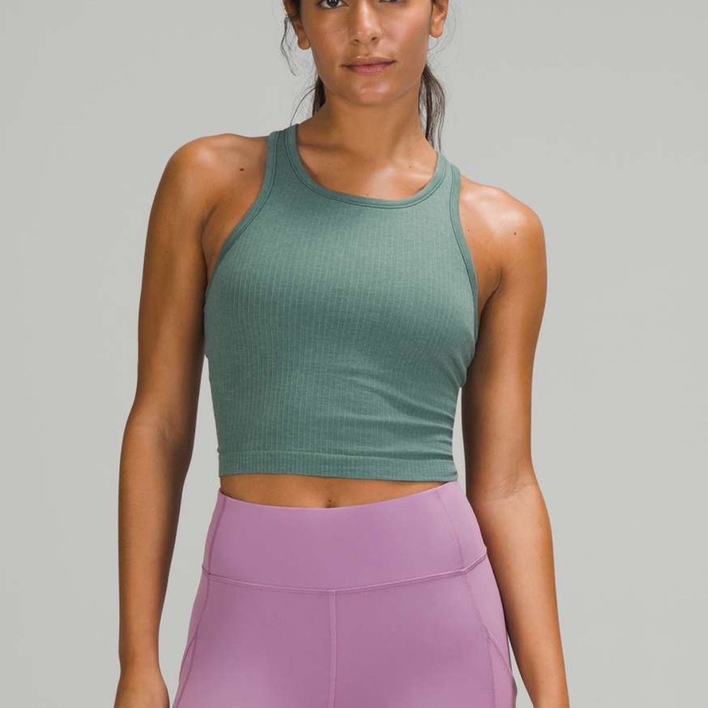 Lululemon Ebb to Street Cropped Racerback Tank Top